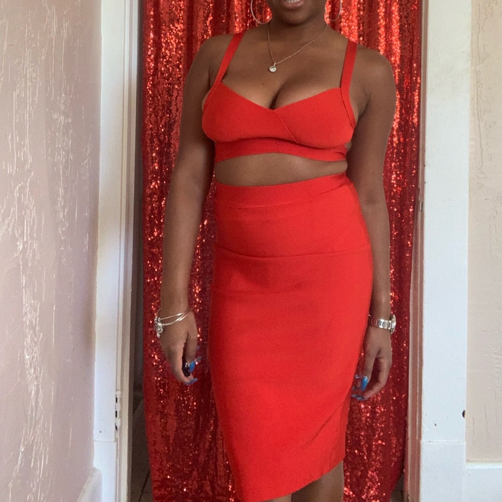 Bandage skirt set